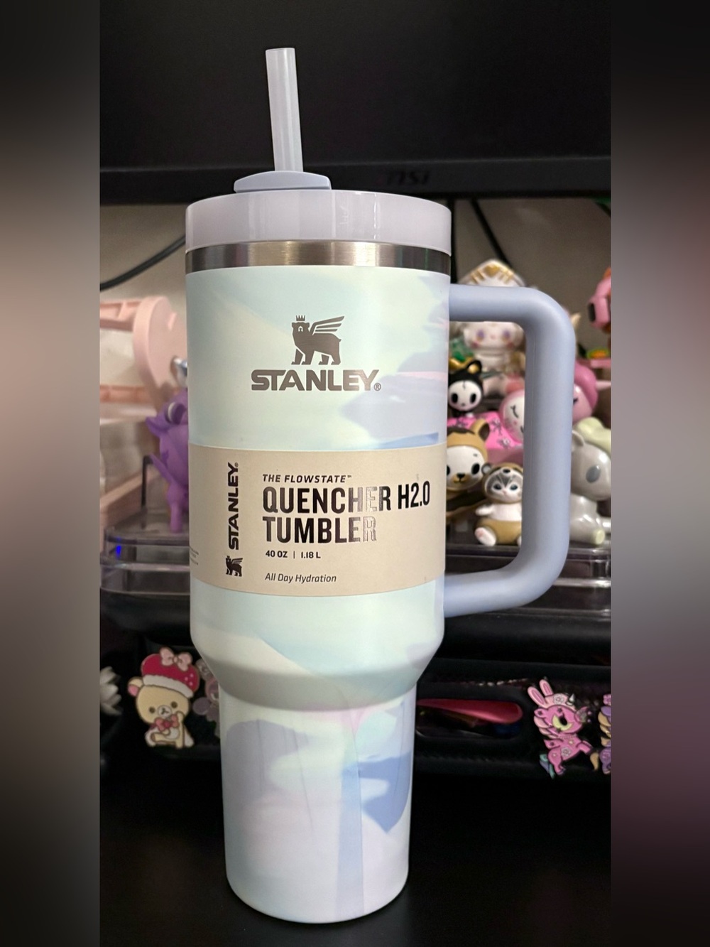 Stanley 40oz Cool Serene Brushtrokes Tumbler Cup